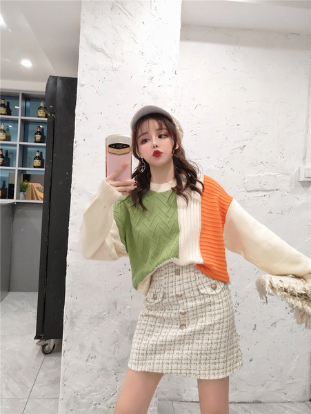 Mintás mintás női alkalmi pulóver