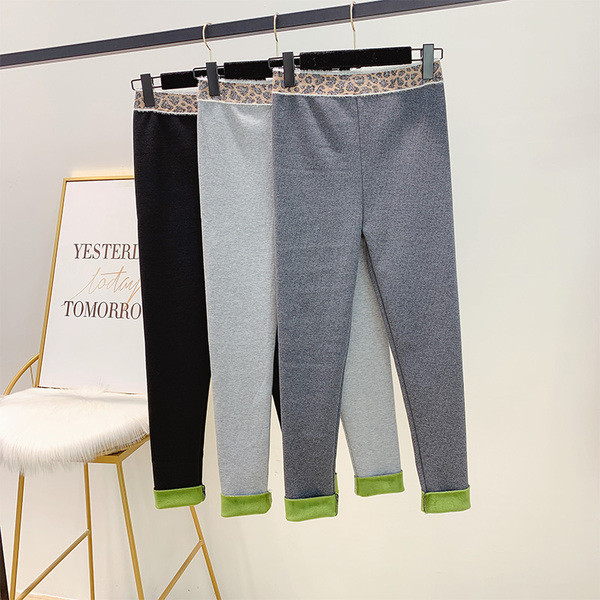 Дамски зимен клин с мека подплата и висока талия в три цвята