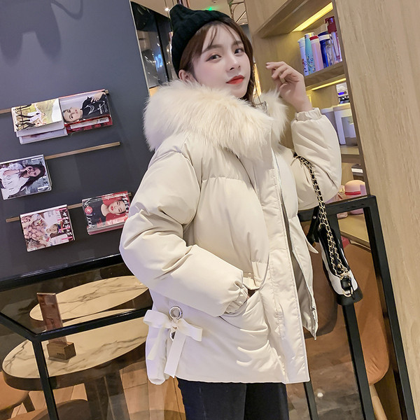 Νέο μοντέλο χειμωνιάτικο μπουφάν με κουκούλα σε μπλε, μαύρο και άσπρο χρώμα