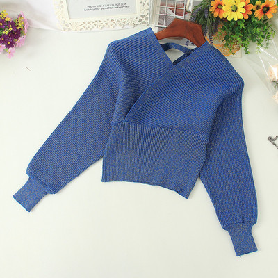 Stílusos női hosszú ujjú pulóver különböző színekben