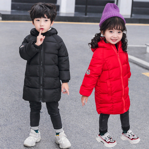 Μοντέρνο παιδικό χειμωνιάτικο μπουφάν για κορίτσια και αγόρια σε διάφορα χρώματα