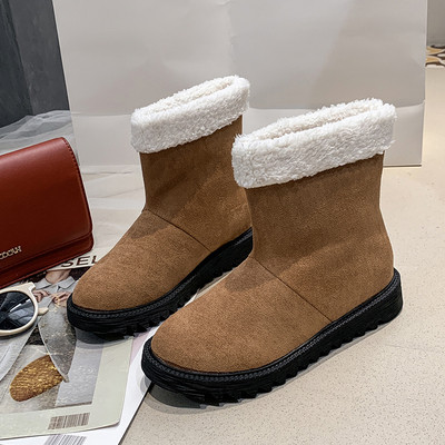 Női téli csizma puha béléssel, lapos talppal több színben