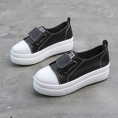 Női alkalmi cipő eko bőrből, lapos talppal