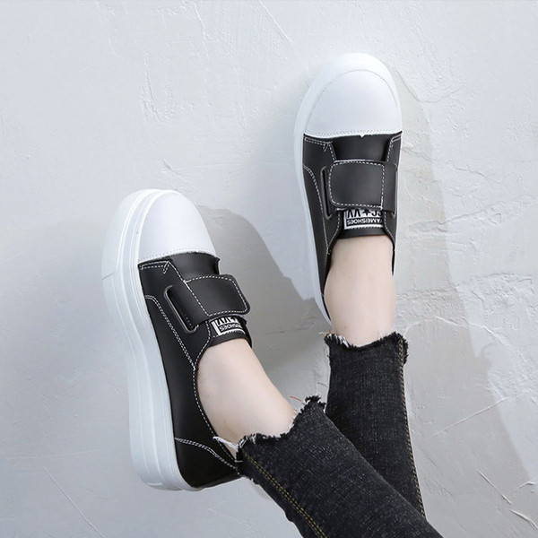 Női alkalmi cipő eko bőrből, lapos talppal