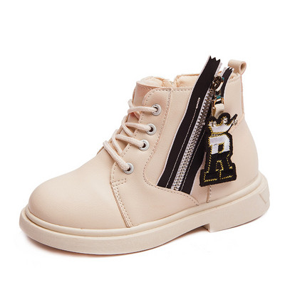 Детски модерни обувки за момчета с цип в три цвята