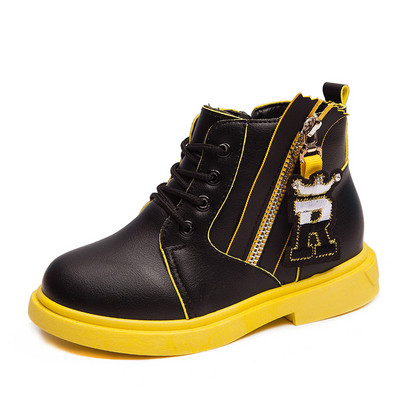 Детски модерни обувки за момчета с цип в три цвята