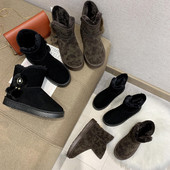 Lapos talpú női téli csizma többféle színben