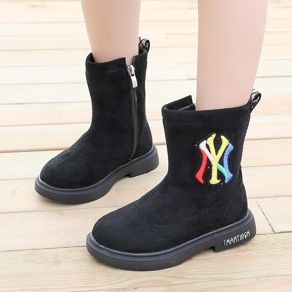 Modern gyerekcsizma öko velúrból és cipzárral több színben