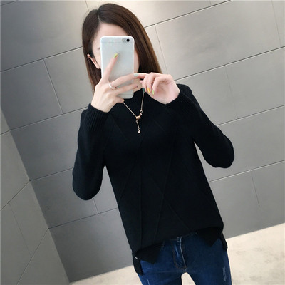 Női alkalmi pulóver polo gallérral több színben