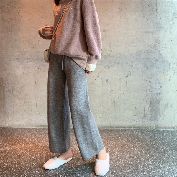 Széles és hosszú kötött nadrág két színben