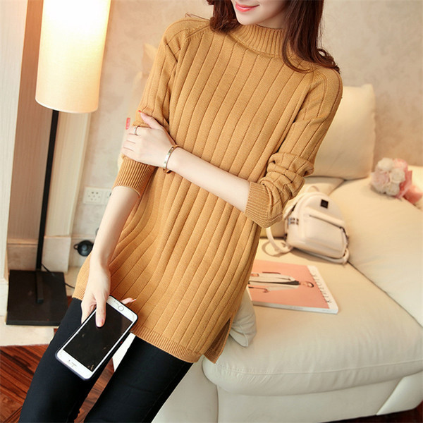 Καθημερινό  γυναικείο πουλόβερ με κολάρο σε διάφορα χρώματα