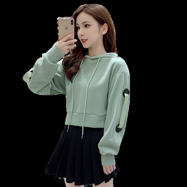 Új modell női pulóver kapucnival fehér, zöld és rózsaszín színekben