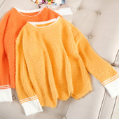 Γυναικείο πουλόβερ με ωοειδές λαιμόκοψη σε διάφορα χρώματα