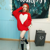 Hosszú és széles pulóver + zokni két színben