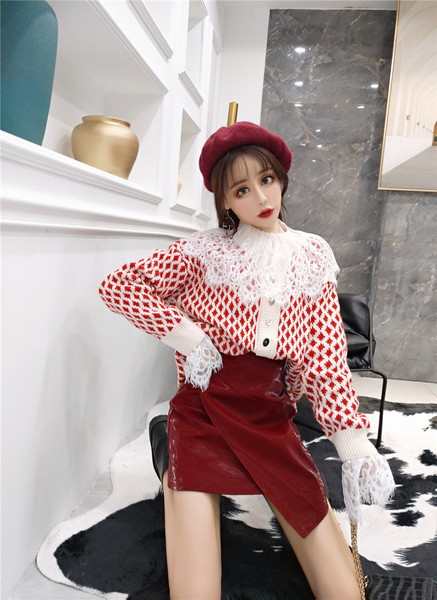 Cardigan dama cu nasturi colorati - model larg