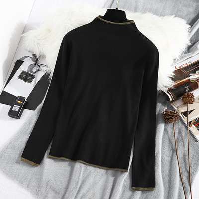 Új modell női pulóver polo gallérral - többféle színben