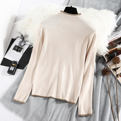 Új modell női pulóver polo gallérral - többféle színben