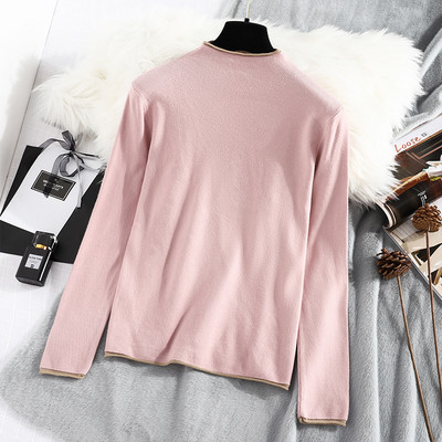 Új modell női pulóver polo gallérral - többféle színben