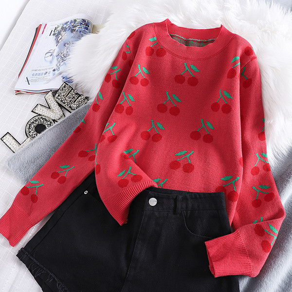 Új modell modern női pulóver kerek nyakkivágással - több színben