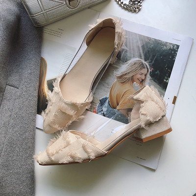 Modern női cipő vastag sarkú hegyes modell több színben