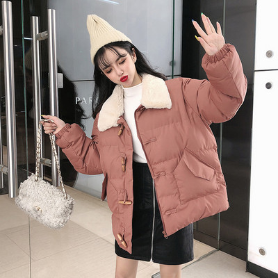 Női téli kabát tollas gallérral, fekete és barna színben