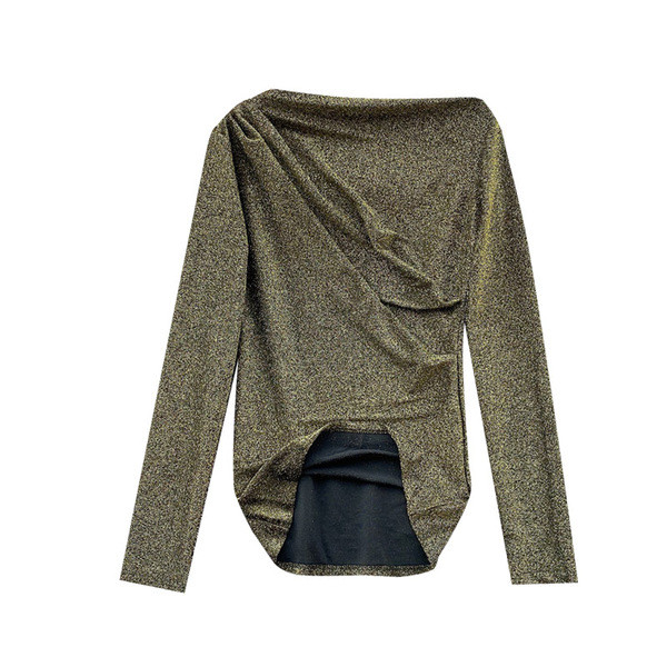 Μοντέρνα κομψή γυναικεία μπλούζα μακρυμάνικο μοντέλο σε διάφορα χρώματα