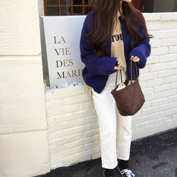 Modern női mellény két színben gombokkal