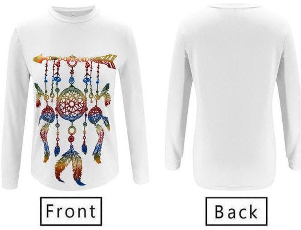 Női alkalmi blúz fehér színben, színes mintával