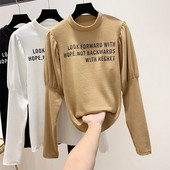 Női alkalmi blúz fehér, fekete és barna színben