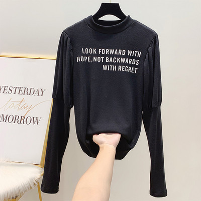 Női alkalmi blúz fehér, fekete és barna színben