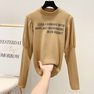 Női alkalmi blúz fehér, fekete és barna színben