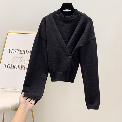 Női modern mellény + felső három színben