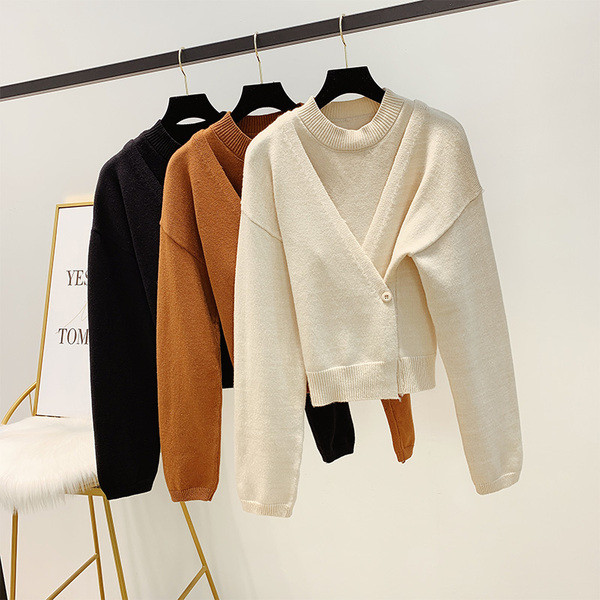 Női modern mellény + felső három színben