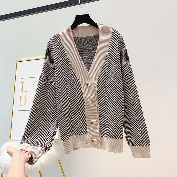 Női kardigán gombokkal, két színben