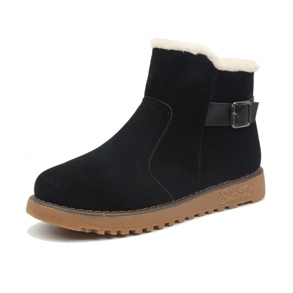 Női téli csizma puha béléssel, piros, fekete és narancs színben