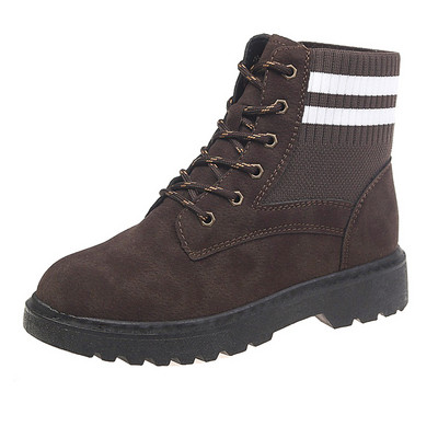 Velúr női csizma lapos talppal, télre is alkalmas