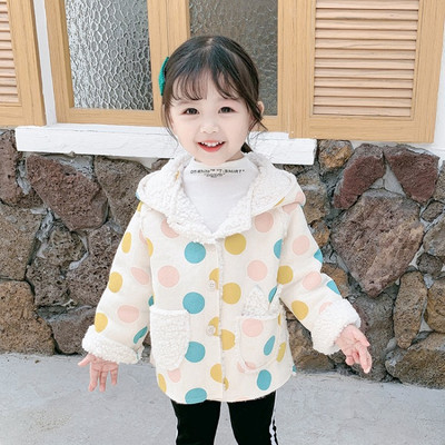 Napi gyerekkabát gombokkal és puha béléssel lányoknak két színben