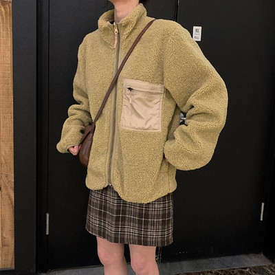 Lezser kabát széles cipzárral