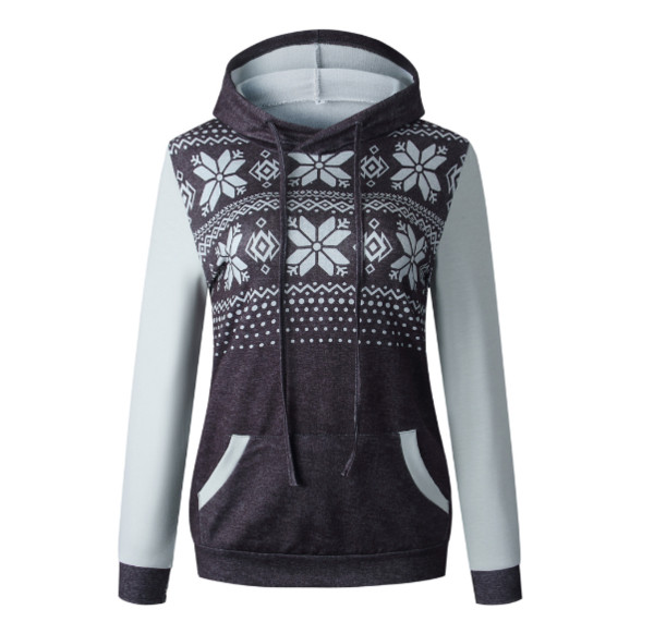 Μοντέρνο γυναικείο φούτερ μοντέλο με κουκούλα σε διάφορα χρώματα