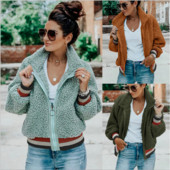 Modern női pulóver három színben cipzárral