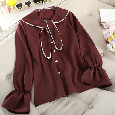 Modern női ing gombokkal, négy színben