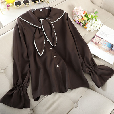 Modern női ing gombokkal, négy színben