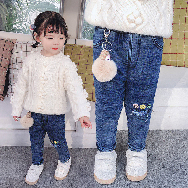 Új modell gyerek leggings lányoknak fekete és kék színben