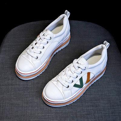 Дамски ежедневни обувки с равна подметка в две разцветки