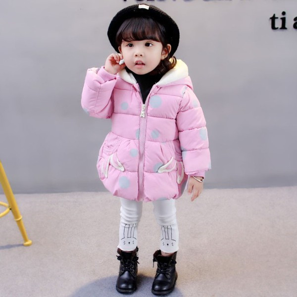 Μοντέρνο γυναικείο μπουφάν με κουκούλα για κορίτσια σε μπλε και ροζ χρώμα