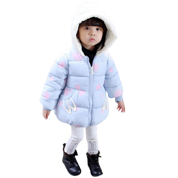 Μοντέρνο γυναικείο μπουφάν με κουκούλα για κορίτσια σε μπλε και ροζ χρώμα