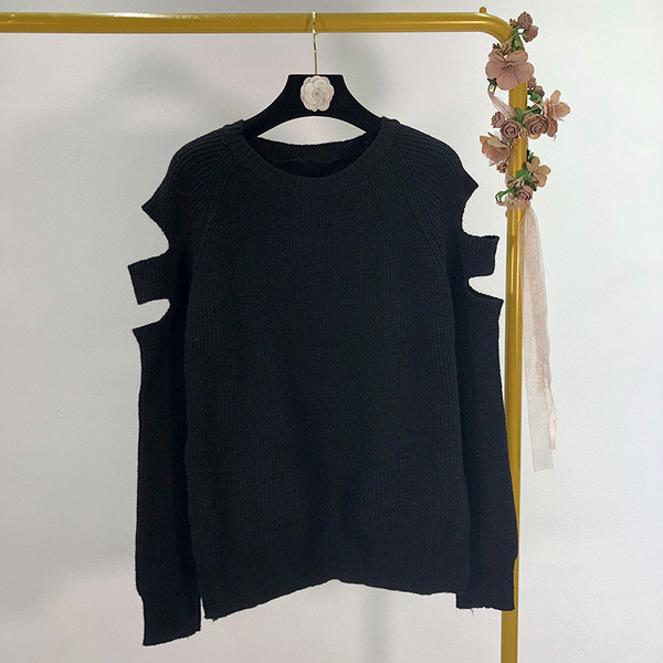 Γυναικείο πουλόβερ με κομμένα μοτίβα σε διάφορα χρώματα