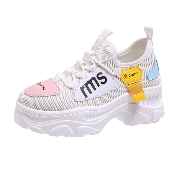 Női alkalmi tornacipő színes feliratokkal több színben