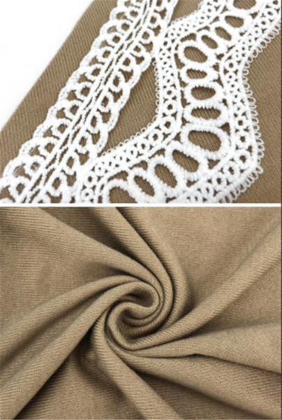 Modern női blúz ovális nyakkivágással és bézs színű hosszú ujjal