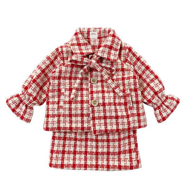 Set de carouri pentru copii modern din două părți în roșu și galben